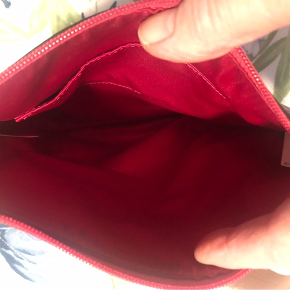 Coach Leather Signature Swing Pack Flower Art Pattern, Crossbody Bag Pink/white - Picture 4 of 8